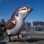 Giant Sparrow Statue